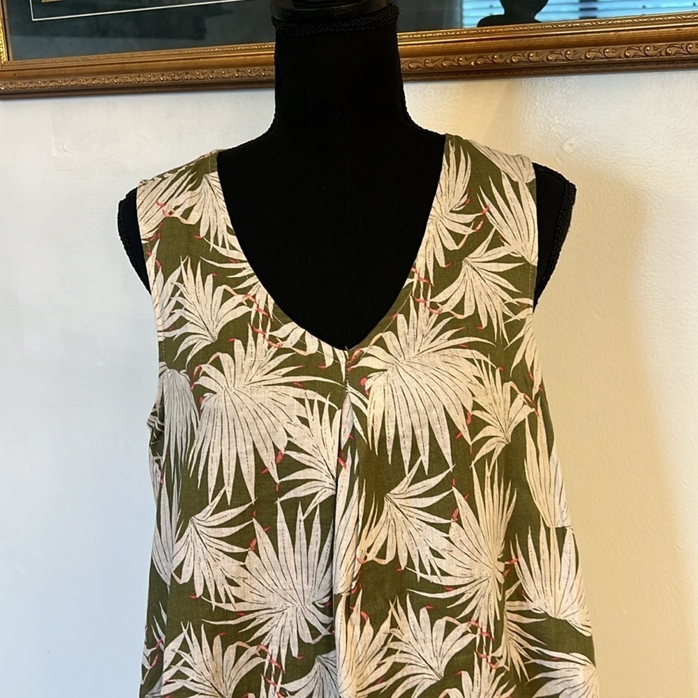 Rachel Zoe Linen Midi Dress with Pockets, Sz. S. - Picture 2 of 13